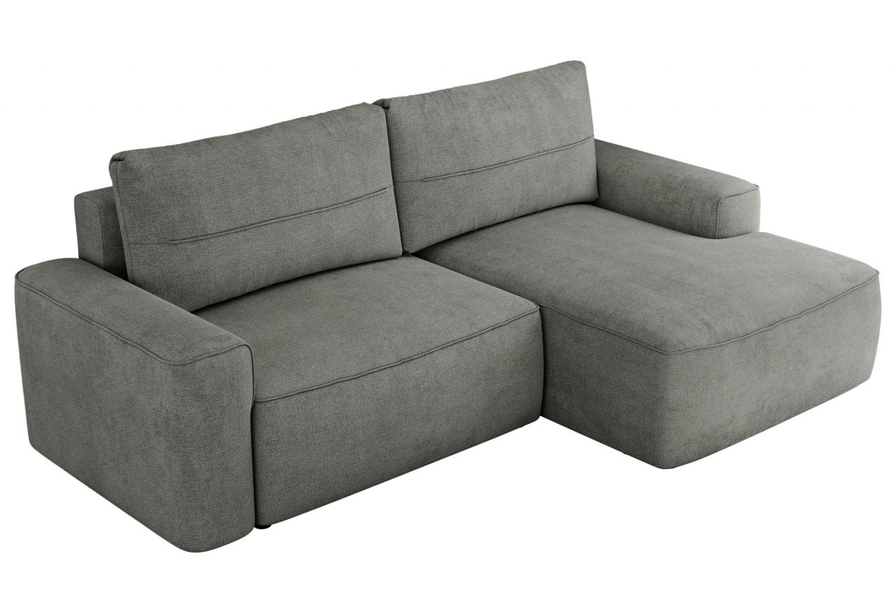 Narożnik BELLUNO L - strona prawa - szary, struktura