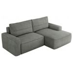 Narożnik BELLUNO L - strona prawa - szary, struktura