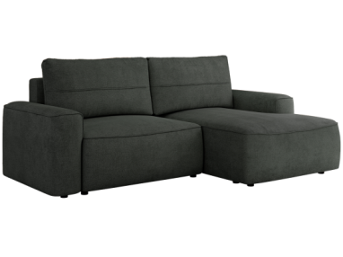 Narożnik BELLUNO L - strona prawa - ciemnoszary, struktura