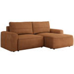 Narożnik BELLUNO L - strona prawa - pomarańczowy, struktura