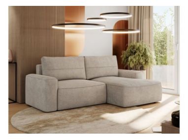 Narożnik BELLUNO L - strona prawa - beżowy, struktura