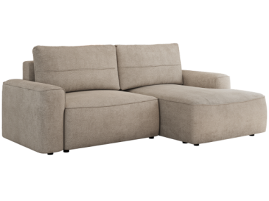 Narożnik BELLUNO L - strona prawa - beżowy, struktura