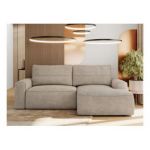 Narożnik BELLUNO L - strona prawa - beżowy, struktura