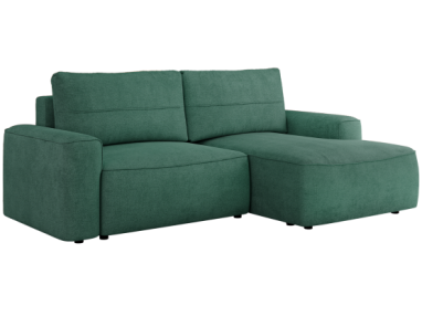 Narożnik BELLUNO L - strona prawa - zielony, struktura