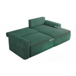 Narożnik BELLUNO L - strona prawa - zielony, struktura