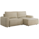 Narożnik BELLUNO L - strona prawa - beżowy, welwet