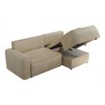 Narożnik BELLUNO L - strona prawa - beżowy, welwet