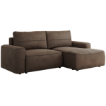 Narożnik BELLUNO L - strona prawa - brązowy, welwet