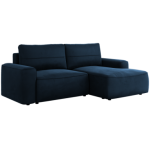 Narożnik BELLUNO L - strona prawa - ciemnoniebieski, welwet