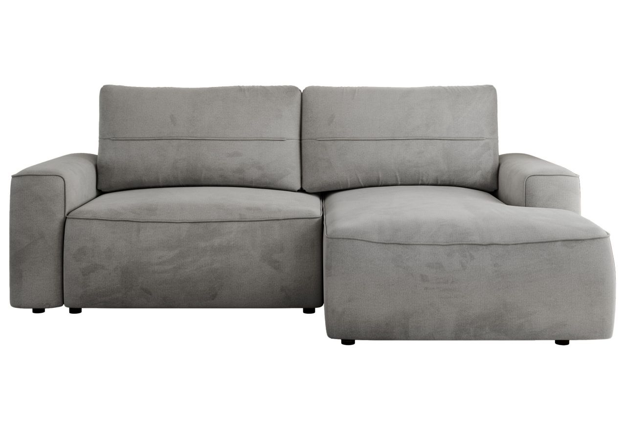 Narożnik BELLUNO L - strona prawa - jasnoszary, welwet