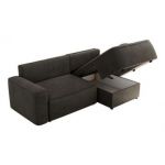 Narożnik BELLUNO L - strona prawa - ciemnoszary, welwet