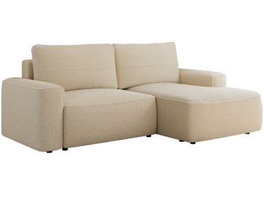 Narożnik BELLUNO L - strona prawa - beżowy, boucle