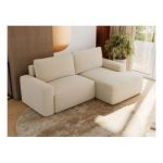 Narożnik BELLUNO L - strona prawa - beżowy, boucle