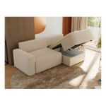 Narożnik BELLUNO L - strona prawa - beżowy, boucle