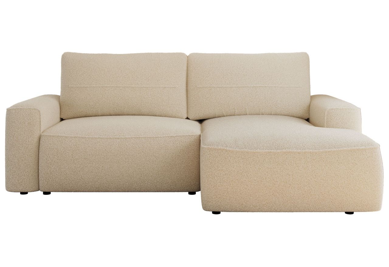 Narożnik BELLUNO L - strona prawa - beżowy, boucle