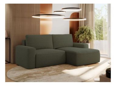 Narożnik BELLUNO L - strona prawa - ciemnozielony, boucle