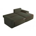 Narożnik BELLUNO L - strona prawa - ciemnozielony, boucle