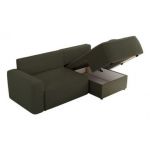 Narożnik BELLUNO L - strona prawa - ciemnozielony, boucle