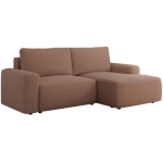 Narożnik BELLUNO L - strona prawa - różowy, boucle