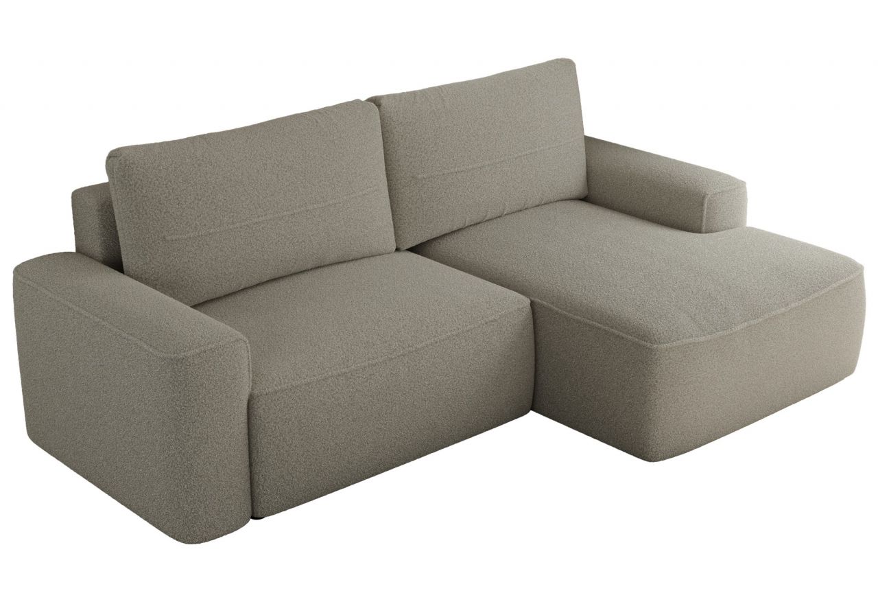 Narożnik BELLUNO L - strona prawa - szary, boucle