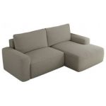 Narożnik BELLUNO L - strona prawa - szary, boucle