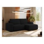 Narożnik BELLUNO L - strona prawa - czarny, boucle