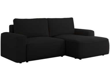 Narożnik BELLUNO L - strona prawa - czarny, boucle