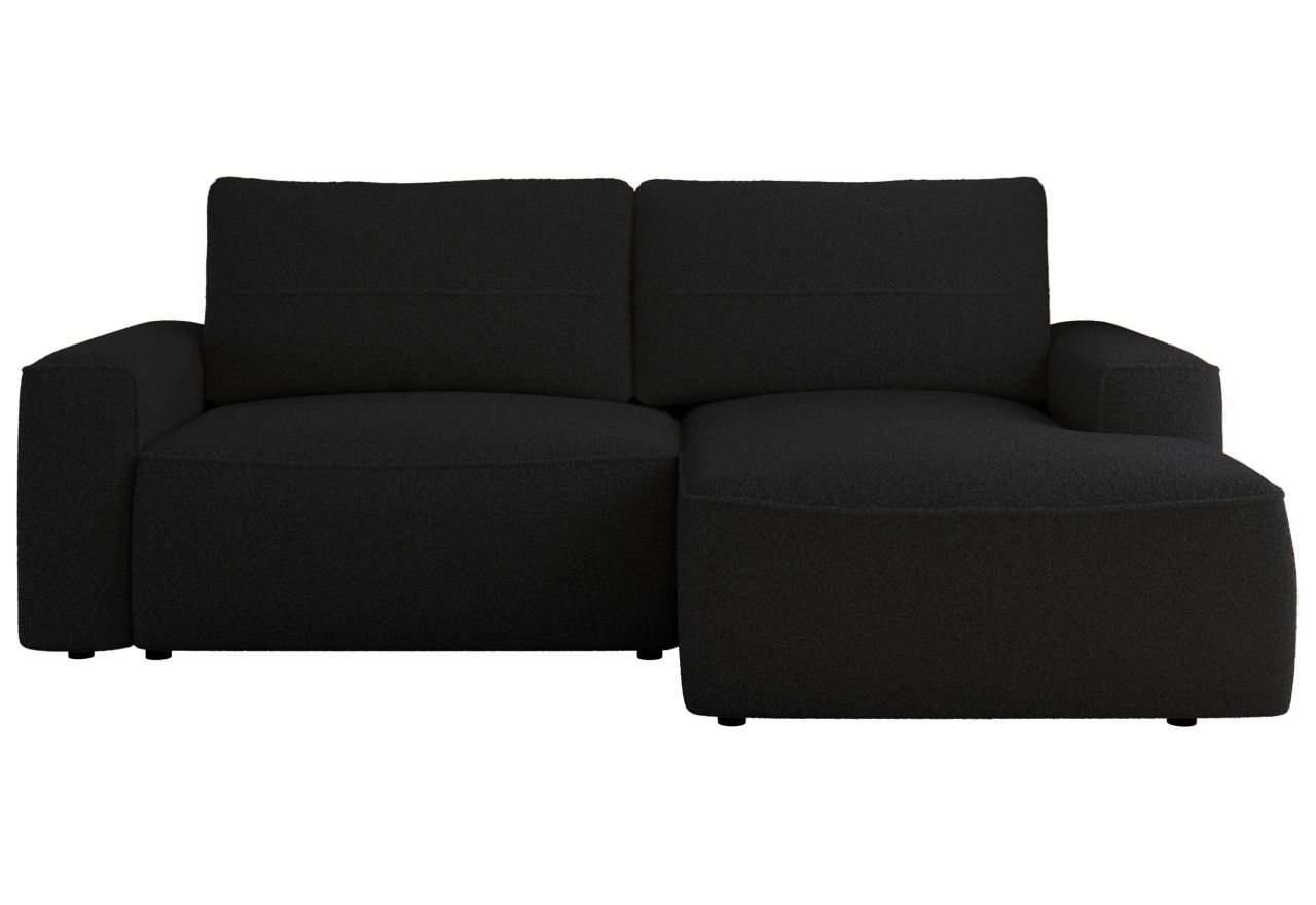 Narożnik BELLUNO L - strona prawa - czarny, boucle