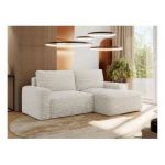 Narożnik BELLUNO L - strona prawa - beżowy, sztruks