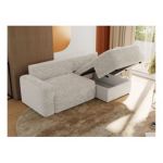 Narożnik BELLUNO L - strona prawa - beżowy, sztruks