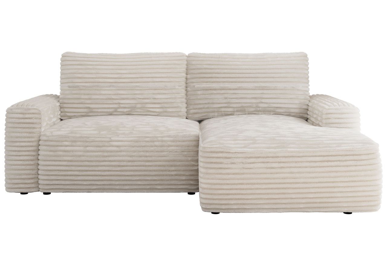 Narożnik BELLUNO L - strona prawa - beżowy, sztruks