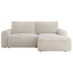 Narożnik BELLUNO L - strona prawa - beżowy, sztruks