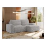 Narożnik BELLUNO L - strona prawa - jasnoszary, sztruks