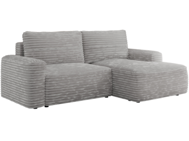 Narożnik BELLUNO L - strona prawa - jasnoszary, sztruks