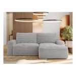 Narożnik BELLUNO L - strona prawa - jasnoszary, sztruks