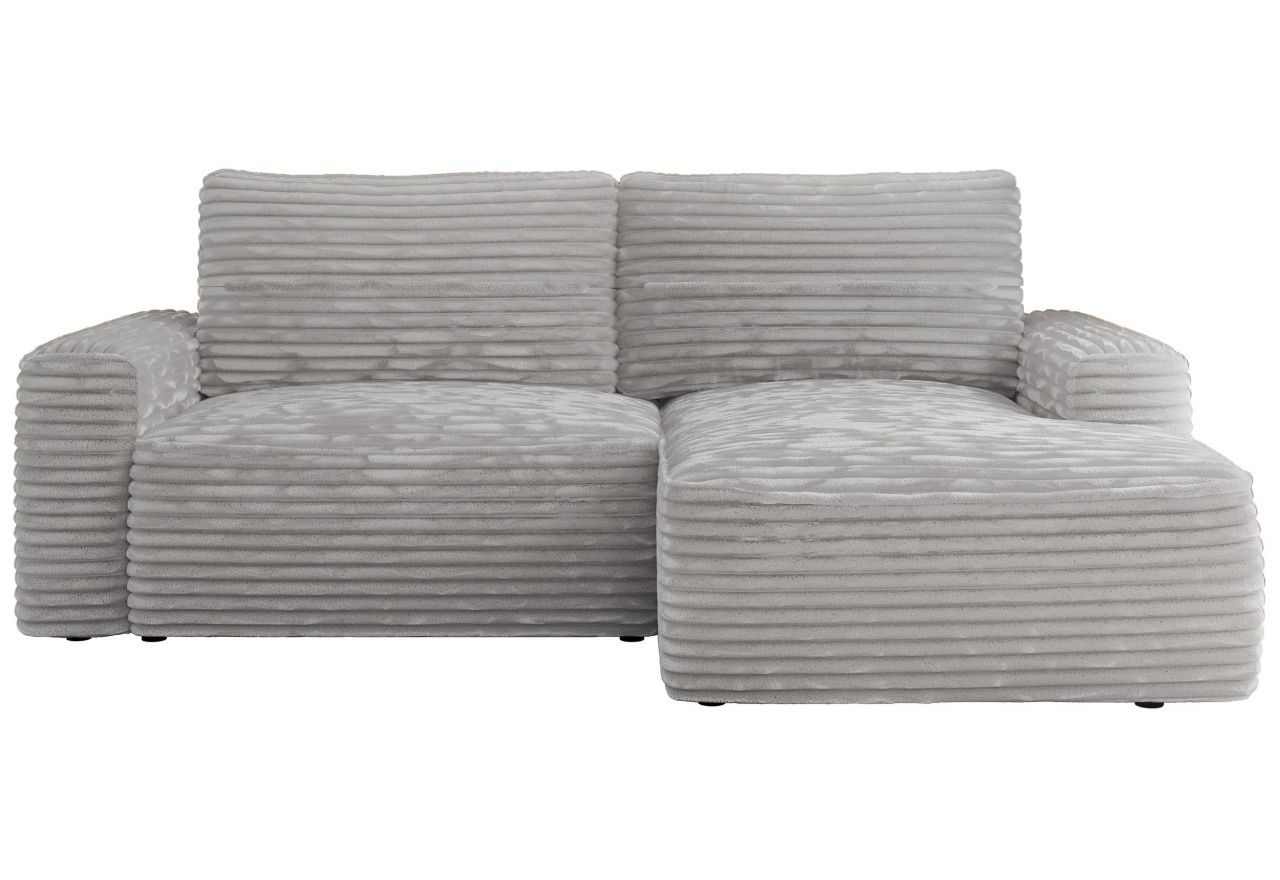 Narożnik BELLUNO L - strona prawa - jasnoszary, sztruks