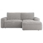 Narożnik BELLUNO L - strona prawa - jasnoszary, sztruks