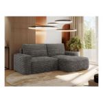 Narożnik BELLUNO L - strona prawa - szary, sztruks