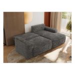 Narożnik BELLUNO L - strona prawa - szary, sztruks