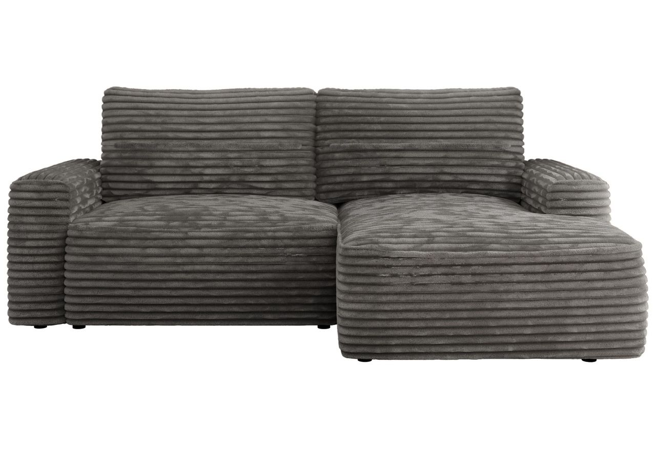 Narożnik BELLUNO L - strona prawa - szary, sztruks