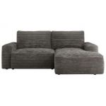 Narożnik BELLUNO L - strona prawa - szary, sztruks