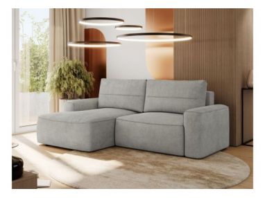 Narożnik BELLUNO L - strona lewa - jasnoszary, struktura