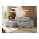 Narożnik BELLUNO L - strona lewa - jasnoszary, struktura