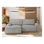 Narożnik BELLUNO L - strona lewa - jasnoszary, struktura