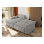 Narożnik BELLUNO L - strona lewa - jasnoszary, struktura