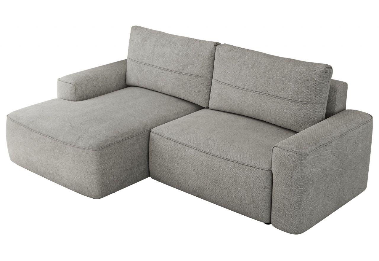 Narożnik BELLUNO L - strona lewa - jasnoszary, struktura