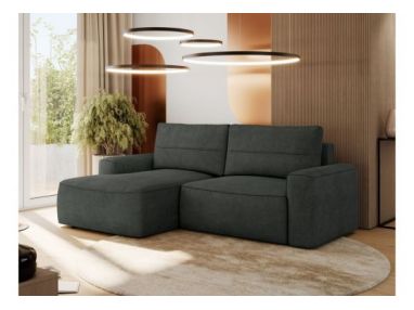 Narożnik BELLUNO L - strona lewa - ciemnoszary, struktura