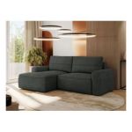 Narożnik BELLUNO L - strona lewa - ciemnoszary, struktura