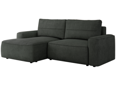 Narożnik BELLUNO L - strona lewa - ciemnoszary, struktura