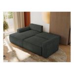 Narożnik BELLUNO L - strona lewa - ciemnoszary, struktura